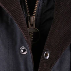 Wollen Jassen Barbour Waxjas Ogston Donkerblauw -Sport Jas Verkoopwinkel 10453 12