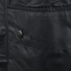 Waxjas Voor Heren Barbour Border Wax Jas Blauw -Sport Jas Verkoopwinkel 55937 6