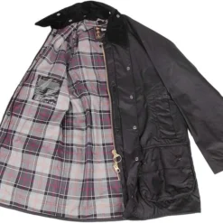 Waxjas Voor Heren Barbour Waxjas Beaufort Black -Sport Jas Verkoopwinkel 5932 10