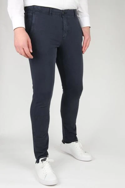 Chino Broeken Suitable Milton Skinny-Fit Chino Navy 2 Chino Broeken Suitable Milton Skinny-Fit Chino Navy - Afbeelding 2