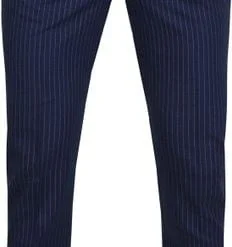Pantalons Suitable Pantalon Pisa Strepen Navy -Sport Jas Verkoopwinkel 66109 4 1