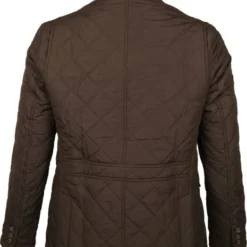 Tussenjassen Barbour Jas Quilted Lutz Bruin -Sport Jas Verkoopwinkel 66942 5