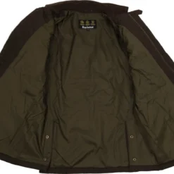 Tussenjassen Barbour Jas Quilted Lutz Bruin -Sport Jas Verkoopwinkel 66942 6