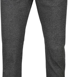 Five-Pocket Broeken Pierre Cardin Voyage Broek Ruit Antraciet