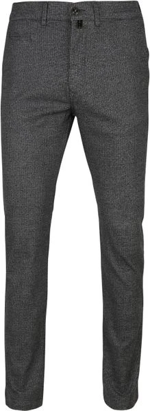 Five-Pocket Broeken Pierre Cardin Voyage Broek Ruit Antraciet 1 Five-Pocket Broeken Pierre Cardin Voyage Broek Ruit Antraciet