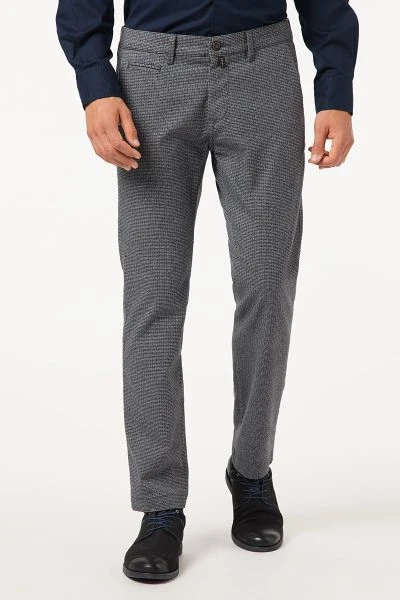 Five-Pocket Broeken Pierre Cardin Voyage Broek Ruit Antraciet 2 Five-Pocket Broeken Pierre Cardin Voyage Broek Ruit Antraciet - Afbeelding 2
