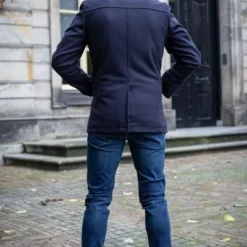 Wollen Jassen Suitable Prestige Coat Nathan Donkerblauw -Sport Jas Verkoopwinkel 67550 8