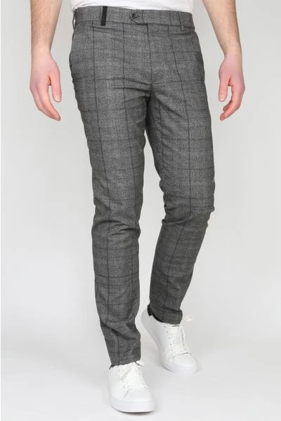 Pantalons Suitable Pantalon Milano Ruit Grijs 5 Pantalons Suitable Pantalon Milano Ruit Grijs - Afbeelding 5