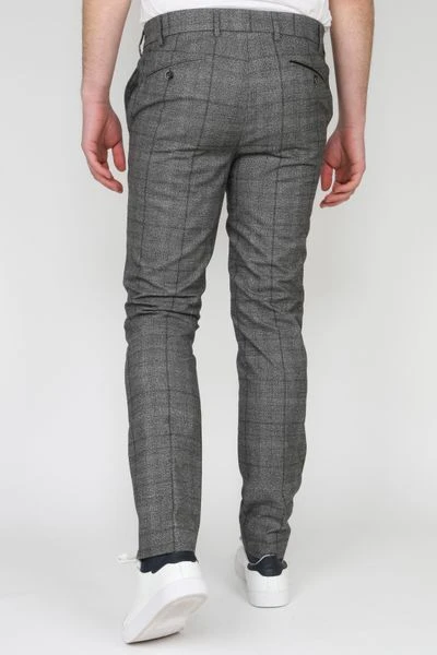 Pantalons Suitable Pantalon Milano Ruit Grijs 6 Pantalons Suitable Pantalon Milano Ruit Grijs - Afbeelding 6