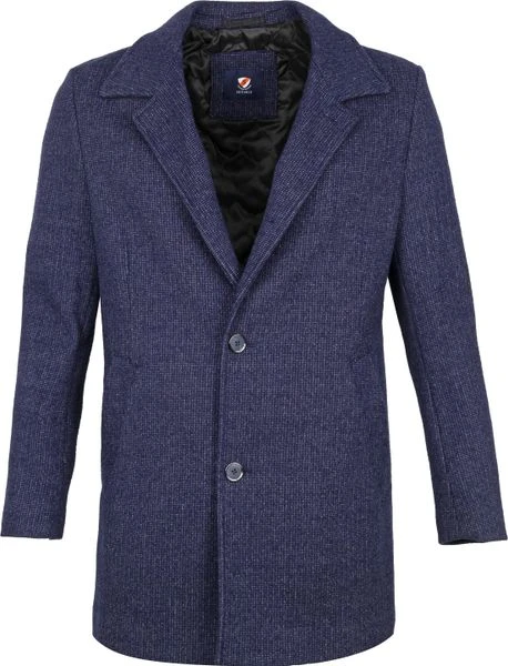 Wollen Jassen Suitable Kevin Coat Donkerblauw 1 Wollen Jassen Suitable Kevin Coat Donkerblauw
