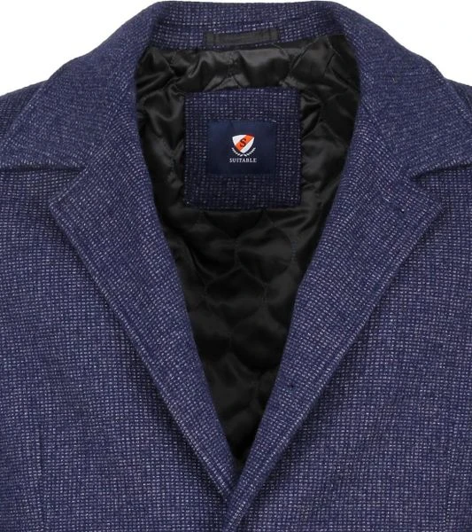 Wollen Jassen Suitable Kevin Coat Donkerblauw 5 Wollen Jassen Suitable Kevin Coat Donkerblauw - Afbeelding 5