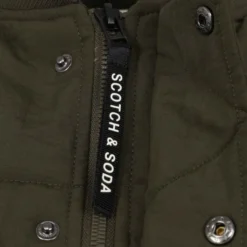 Bodywarmers Heren Scotch And Soda Bomber Bodywarmer Donkergroen -Sport Jas Verkoopwinkel 70590 8