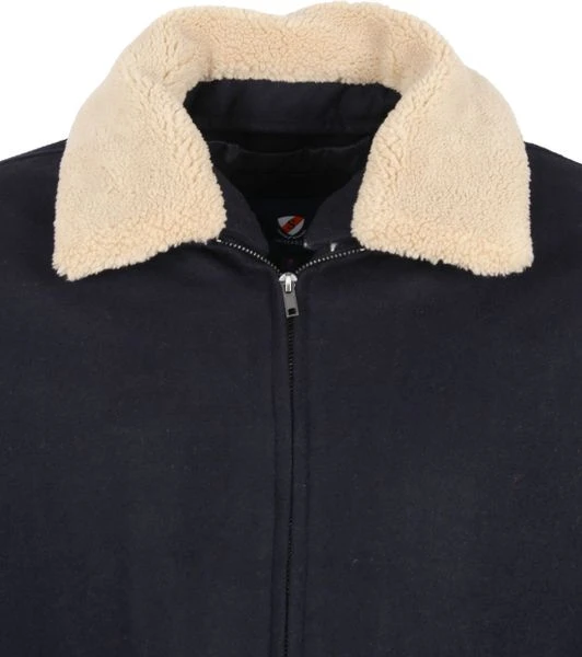 Wollen Jassen Suitable Pilot Jas Donkerblauw 2 Wollen Jassen Suitable Pilot Jas Donkerblauw - Afbeelding 2