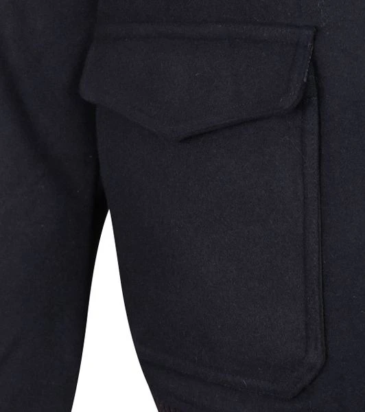 Wollen Jassen Suitable Pilot Jas Donkerblauw 3 Wollen Jassen Suitable Pilot Jas Donkerblauw - Afbeelding 3