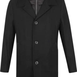 Wollen Jassen Suitable Geke Coat Uni Zwart -Sport Jas Verkoopwinkel 71412 5