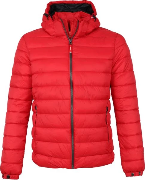Tussenjassen Superdry Fuji Pufferjas Rood 1 Tussenjassen Superdry Fuji Pufferjas Rood
