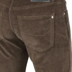 Five-Pocket Broeken Pierre Cardin Lyon Voyage Corduroy Broek Donkerbruin -Sport Jas Verkoopwinkel 71499 3