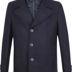 Wollen Jassen Suitable Coat Turijn Donkerblauw