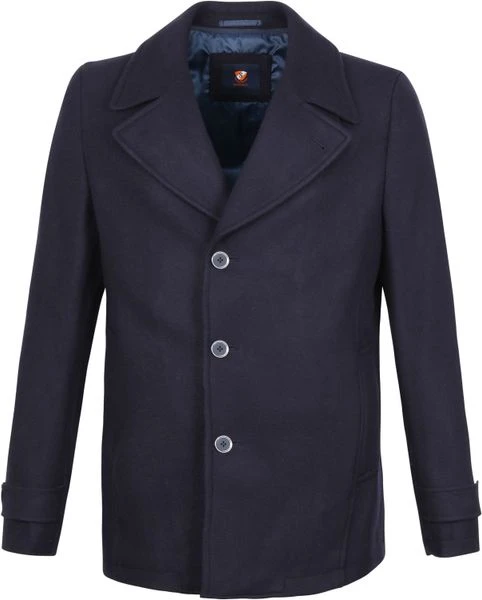 Wollen Jassen Suitable Coat Turijn Donkerblauw 4 Wollen Jassen Suitable Coat Turijn Donkerblauw - Afbeelding 4