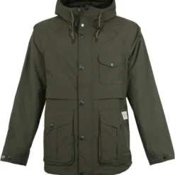 Waxjas Voor Heren Barbour Shoreliner Jas Olive