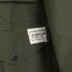 Waxjas Voor Heren Barbour Shoreliner Jas Olive -Sport Jas Verkoopwinkel 72195 5