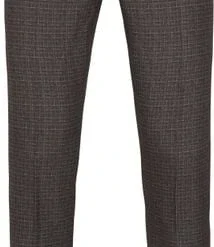 Pantalons Suitable Pantalon Jersey Ruit Bruin -Sport Jas Verkoopwinkel 72344 1 1