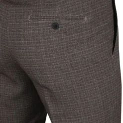 Pantalons Suitable Pantalon Jersey Ruit Bruin -Sport Jas Verkoopwinkel 72344 3