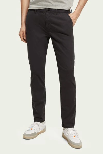 Chino Broeken Scotch And Soda Mott Chino Donkergrijs 2 Chino Broeken Scotch And Soda Mott Chino Donkergrijs - Afbeelding 2