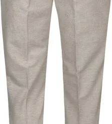 Pantalons Suitable Pantalon Jersey Zandkleur Ruit -Sport Jas Verkoopwinkel 73286 3