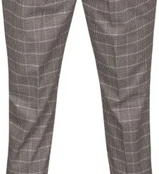 Pantalons Suitable Pantalon Jersey Bruin Pied De Poule -Sport Jas Verkoopwinkel 73287 3