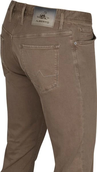 Five-Pocket Broeken Alberto Pipe Broek Bruin 3 Five-Pocket Broeken Alberto Pipe Broek Bruin - Afbeelding 3