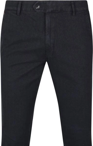 Chino Broeken Meyer Chino Bonn Herringbone Donkerblauw 2 Chino Broeken Meyer Chino Bonn Herringbone Donkerblauw - Afbeelding 2