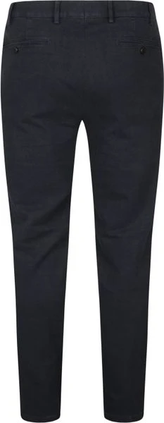 Chino Broeken Meyer Chino Bonn Herringbone Donkerblauw 4 Chino Broeken Meyer Chino Bonn Herringbone Donkerblauw - Afbeelding 4