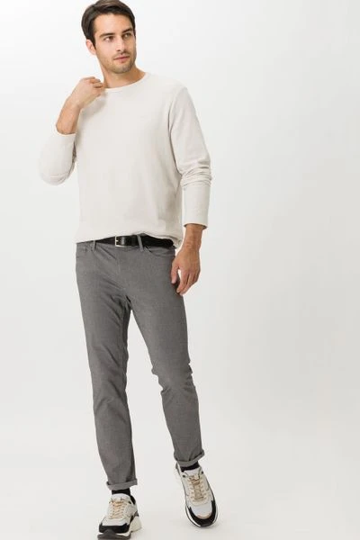 Five-Pocket Broeken Brax Chuck Broek Grijs 2 Five-Pocket Broeken Brax Chuck Broek Grijs - Afbeelding 2