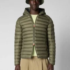 Tussenjassen Save The Duck Jas Giga Donald Laurel Groen -Sport Jas Verkoopwinkel 74455 2 1