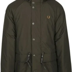 Winterjas Voor Heren Fred Perry Padded Jas Donkergroen 11 Winterjas Voor Heren Fred Perry Padded Jas Donkergroen -Sport Jas Verkoopwinkel 74520 1 1