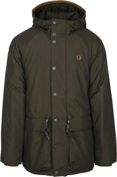 Winterjas Voor Heren Fred Perry Padded Jas Donkergroen 6 Winterjas Voor Heren Fred Perry Padded Jas Donkergroen - Afbeelding 6
