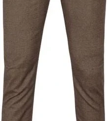 Five-Pocket Broeken Mac Broek Arne Bruin Melange -Sport Jas Verkoopwinkel 74639 1 1