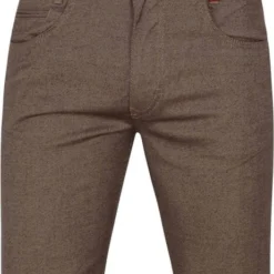 Five-Pocket Broeken Mac Broek Arne Bruin Melange -Sport Jas Verkoopwinkel 74639 2 1
