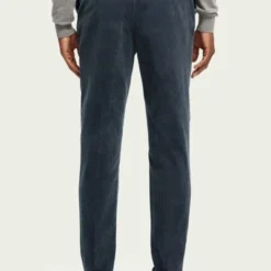 Chino Broeken Scotch And Soda Warren Corduroy Broek Donkerblauw -Sport Jas Verkoopwinkel 74646 5