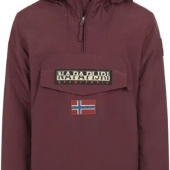Winterjas Voor Heren Napapijri Rainforest Jas Bordeaux Rood -Sport Jas Verkoopwinkel 74734 1 1