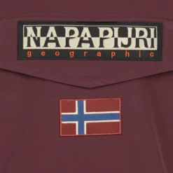 Winterjas Voor Heren Napapijri Rainforest Jas Bordeaux Rood -Sport Jas Verkoopwinkel 74734 3