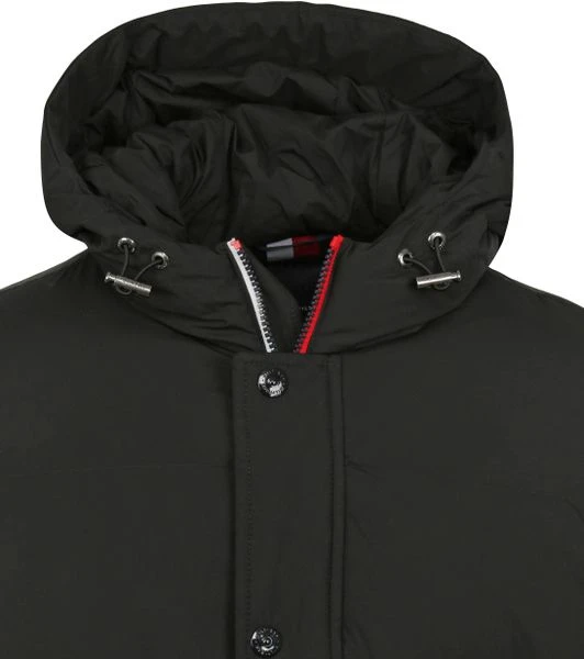 Winterjas Voor Heren Tommy Hilfiger Jas Zwart 2 Winterjas Voor Heren Tommy Hilfiger Jas Zwart - Afbeelding 2