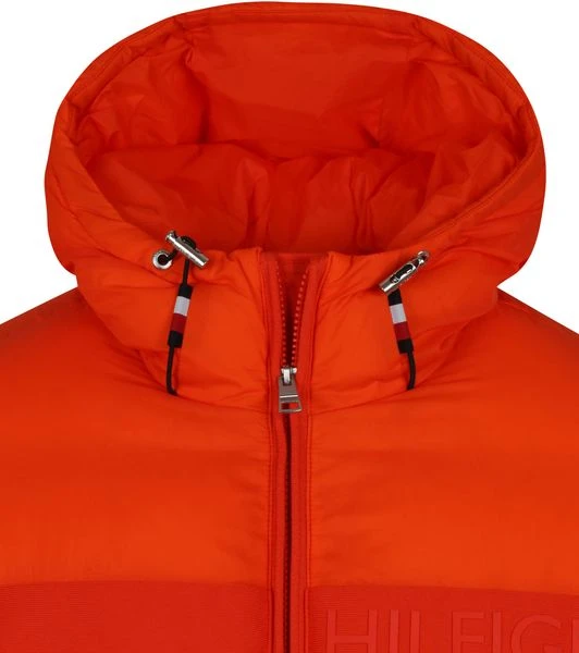 Winterjas Voor Heren Tommy Hilfiger Puffer Jas Oranje 2 Winterjas Voor Heren Tommy Hilfiger Puffer Jas Oranje - Afbeelding 2