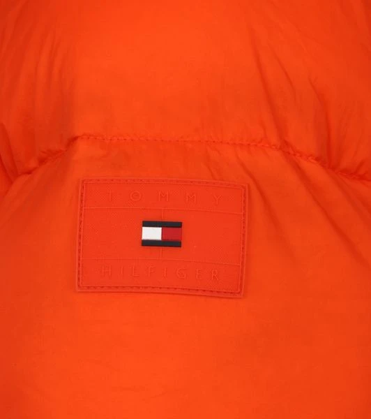 Winterjas Voor Heren Tommy Hilfiger Puffer Jas Oranje 4 Winterjas Voor Heren Tommy Hilfiger Puffer Jas Oranje - Afbeelding 4