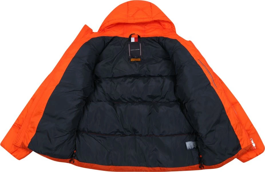 Winterjas Voor Heren Tommy Hilfiger Puffer Jas Oranje 6 Winterjas Voor Heren Tommy Hilfiger Puffer Jas Oranje - Afbeelding 6