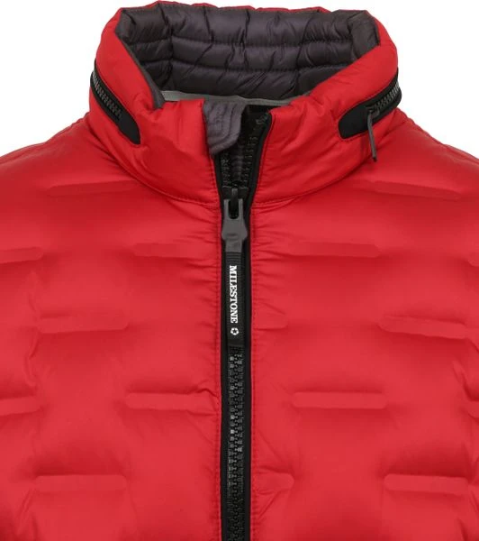 Winterjas Voor Heren Milestone Salvio Jas Rood 2 Winterjas Voor Heren Milestone Salvio Jas Rood - Afbeelding 2