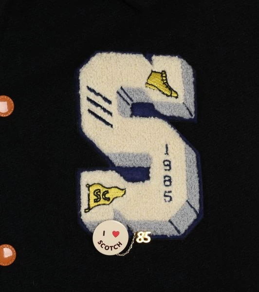 Wollen Jassen Scotch And Soda College Jas Donkerblauw 6 Wollen Jassen Scotch And Soda College Jas Donkerblauw - Afbeelding 6