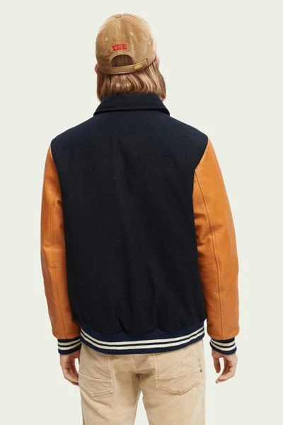 Wollen Jassen Scotch And Soda College Jas Donkerblauw 3 Wollen Jassen Scotch And Soda College Jas Donkerblauw - Afbeelding 3