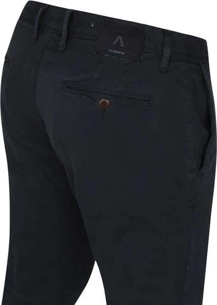 Chino Broeken Alberto Rob Stretch Chino Donkerblauw 3 Chino Broeken Alberto Rob Stretch Chino Donkerblauw - Afbeelding 3